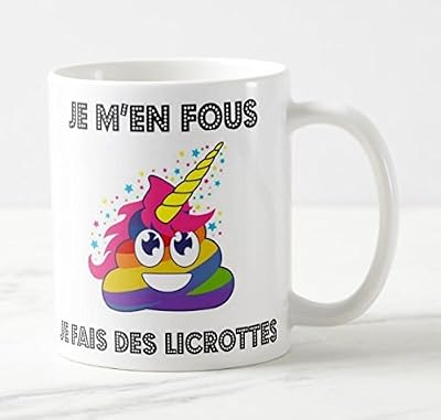 kdosublim Mug Je m'en Fous Je Fais des licrottes
