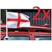 Produktbild Set mit 2 England-Auto-Flaggen für Fenster, St. Georges Cross, Fußball-Van, World Cup 2018