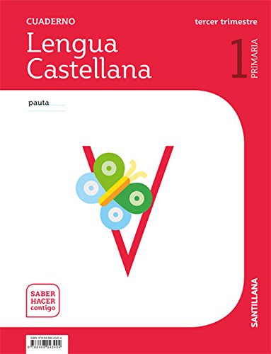 Portada de CUADERNO LENGUA PAUTA 1 PRIMARIA 3 TRIM SABER HACER CONTIGO