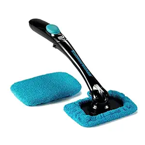 Mishrit Cleaning Brush Window Cleaners Microfiber Window Cleaners Brush Auto Inside Glass Wiper Interior Accessories Car Cleaning Kit