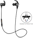 Bluetooth Earphones, TaoTronics Bluetooth 4.1 Headphones Stereo Magnetic Earbuds, Secure Fit for Sport, Gym with Built-in Mic