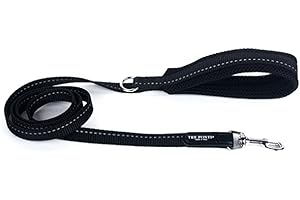 Tre Ponti Guinzaglio Economic Mesh con maniglia, 100 cm x 1,5 cm, diversi colori, colore: nero