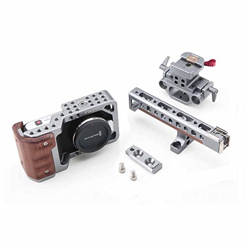Tilta Baseplate Cage Rig Rail Rod System Kit + HDMI Cable For BlackMagic Pocket Cinema Camera BMPCC