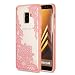 Produktbild Samsung Galaxy A8 2018 Hülle, Carols Geprägte Spitze Blume Samsung Galaxy A8 2018 Handyhülle , Samsung Galaxy A8 2018 Schutzhülle ,TPU Silikon Hülle / Case / Cover / Handytasche für Samsung Galaxy A8 2018 ,Ultra Slim Transparent/Schützend/Weich/Ultra Hybrid/Schock Absorption/Kratzfest Backcover Handyhülle TPU Case für für Samsung Galaxy A8 2018 - Rosa diagonale Blume