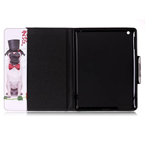 ipad 2 / ipad 3 / ipad 4 Hülle Leder Hund Rose Muster,SKYXD [Auto Schlaf/Wach Funktion] PU Folio Klappbar Schutzhülle [Standfunktion/Brieftasche Kartenfach/Magnet] Klapphülle mit [Koala Handyanhänger + Eingabestift] 3 in 1 Zubehör Handy Tasche Etui for Apple ipad 2/3/4 Bookstyle Flip Case Leather Cover With [Stylus and Dust Plug] - 5