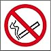 Produktbild Spectrum Industrie 30.083,8 cm No Smoking Symbol Selbstklebendes Vinyl-Zeichen, Mehrfarbig, 400 x 400 mm