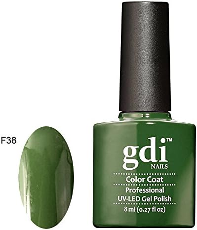 GDI Nails - F38 Poison Ivy - Deep Rich Mossy Green Shade - UV LED Soak Off Gel Nail Polish Varnish - Classic Range - 8ml - ***REQUIRE UV/LED LAMP TO CURE DRY GEL POLISH***