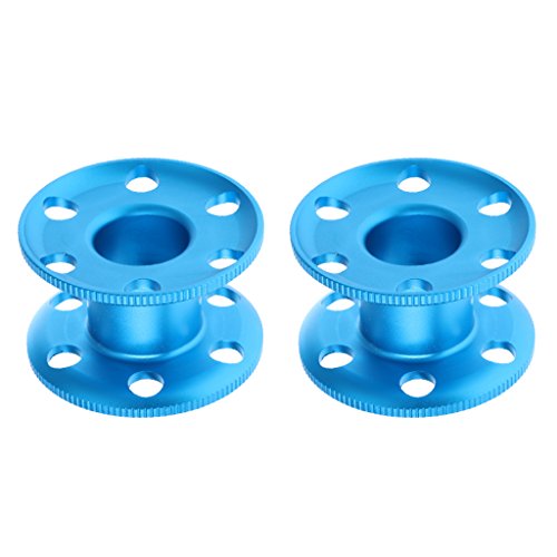 Preisvergleich Produktbild Sharplace Finger Reel, Aluminium (2 Stück Packung)