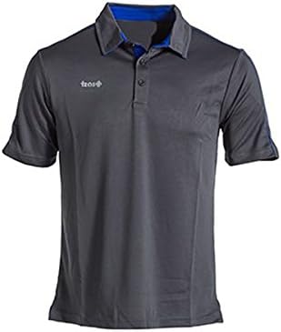 Izas Men Bedar Polo T-shirt - Dark Grey/Royal, X-Large