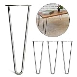 Con un aspecto moderno de mediados de siglo, estas patas de mesa industrial son ideales para escritorios, bancos, armarios, mesa de café, soporte de medios o cualquier otro mueble en el medio.