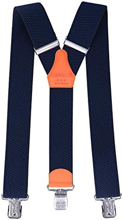 Ranger Men's Braces Y Shape Suspenders Heavy duty Dyk50 B - 5cm x 130cm - navy blue 2