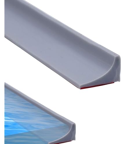 Bande De Rétention D'eau Silicone 30mm - Joint étanche Pour Douche Sans Receveur, 200cm Gris - 8