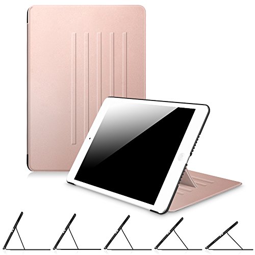Fintie iPad Air Hülle - [Multi-Sichtwinkel] Ultra Schlank Magnetische Kickstand Schutzhülle Abdeckung mit Auto Schlaf / Wach Funktion für Apple iPad Air, Roségold