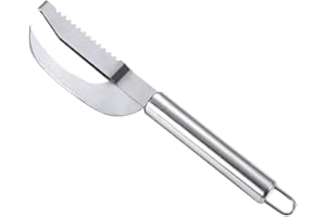 SOCHII Stainless Steel 3 in 1 Fish Maw Knife, Scaler Remover Cutter Stainless Steel Fish Scale Planer, Fish Peeler Scaler Open Belly And Dig out Fish Cleaner Tool for Home Restaurant Kitchen