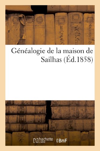 Généalogie de la maison de Sailhas gratuit Généalogie de la maison de Sailhas gratuit