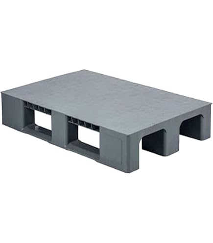 Lot De 5 Demi-Palettes Plastique 80x60 Cm - Palettes Légères Empilables Avec Mètre Pliant Offert