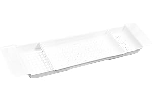 MOXEUPON Plateau de baignoire extensible pour salle de bain, cuisine, salle de bain