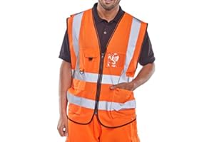 Beeswift Ejecutivo - Chaleco de alta visibilidad, naranja, XL, 1