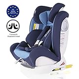 Mit Side Protection System für optimale Sicherheit bei einem Seitenaufprall. Sicher angeschnallt mit 5-Punkt-Gurtsystem. 9-fache höhenverstellbare Kopfstütze für optimales Mitwachsen und maximale Sicherheit. 5 komfortable Sitz- und Ruhepositionen sorgen für noch bequemeres Reisen.Kissen Bezug abnehmbar und waschbar in der Hand.