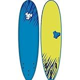 Planche DE Surf Mousse EPS 7'0' Surf & Sun TIGERSQUID Blue/Fluro Yellow