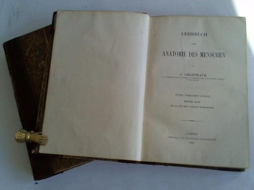 Lehrbuch der Anatomie des Menschen. 2 Bände francais Lehrbuch der Anatomie des Menschen. 2 Bände francais