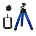 Produktbild Mini-Stativ, CAM-ULATA Leichtgewichts Klein Biegsames Flexibel Schaum Dreibeinstativ Handy Mini Stativ Dreibeinstative mit 1/4" Kugelkopf Adapter und Telefonhalter Klemmhalterung für Smartphone Mobile Phone Mini Kamera Reisen Tragbare Outdoor Dreifuss Stative Tripod Tischstativ Handy Fotografierung Ständer, Blau