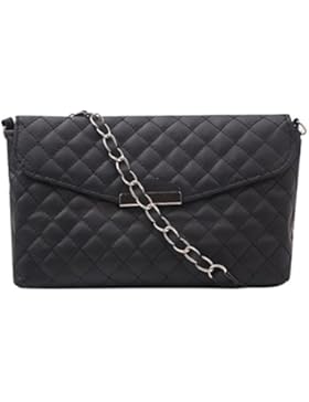 Umhängetasche für Damen | Kleine Tasche aus Leder | Schwarze Handtasche Accessoire für Frauen | Elegante Damentasche...