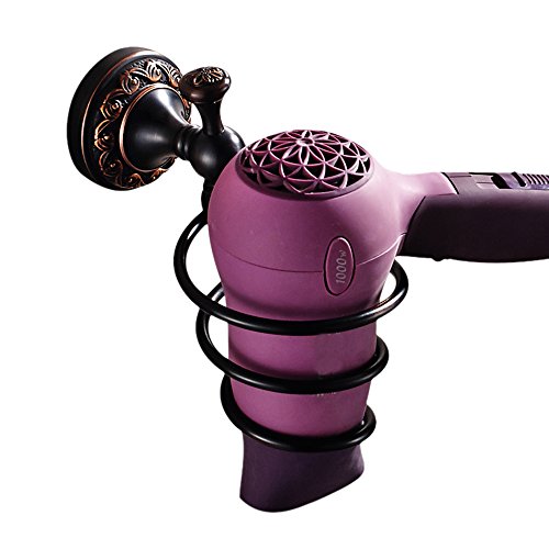 Weare Home Antik Vintage Retro Schwarz Öl rubbed Bronze finished Messing Haartrocknerhalter Wandmontage Bohren für Badezimmer Dusche Küche