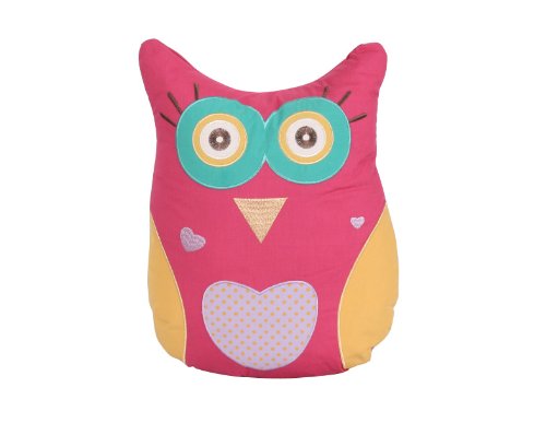 New Children's Kids Soft Cushion Owl Nursery Filled Cushion