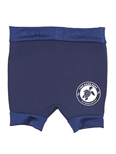 Two Bare Feet Swim Nappy Reusable Neoprene Swimming Nappy (M, Blue)