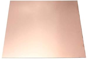 XMRISE Pur CU Cuivre Cuivre Plaque Sheet T2 Sheet Metal Foil cuivre de Refroidissement épais de matériaux industriels,200x300x1.2mm