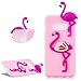 Produktbild DasKAn Flamingos Karikatur 3D Silikon Hülle für Samsung Galaxy S10e, Süße Tiere Muster Ultra Dünn Schlank Matt Weich Gummi Rückseite Handyhülle Stoßfest Kratzfest Flexibel Schutzhülle,Rosa#2