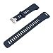 Produktbild Altsommer Armband 5 Farben 21mm für Garmin Vivosmart HR Silikon Einfarbig Weiches Silikon Sport Ersatzarmband Uhrenarm verstellbares Armband Replacement für Damen Herren Weiß (Blau)