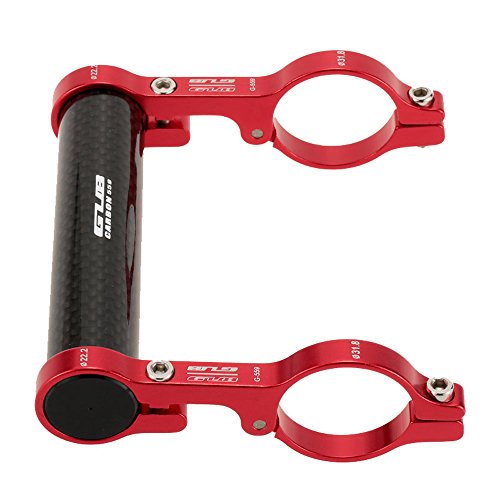 Lixada GUB 31,8 MM doppelte Lenker Erweiterung Mount Carbon Fiber Extender Halter für Fahrrad Licht Fahrrad Tacho - 7