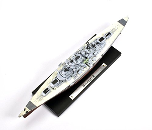 Preisvergleich Produktbild Atlas Bismark 1:1250 Modellschiff Die-Cast Metall Kriegsschiff mit Ständer