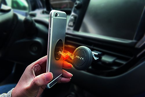 PNY Supporto da Auto Magnetico per Smartphone, Nero