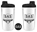 Produktbild SAS Shaker Bottle and Protein Mixer - Smart Cup - Blend Your Pre Workout Drink Effortlessly Dishwasher Proof Shaker Cup 750ml XL - White