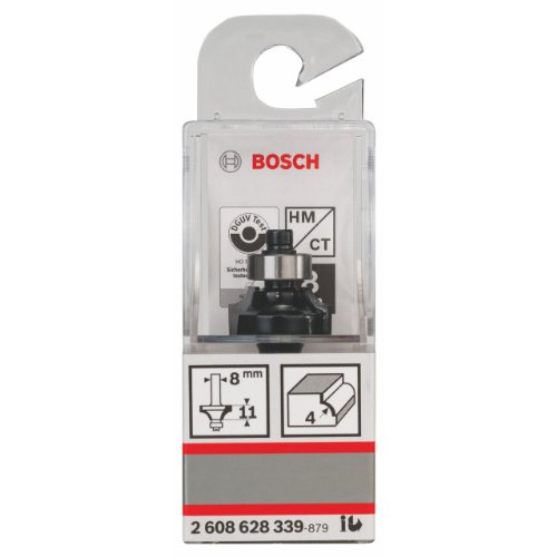 Bosch Zubehör 2 608 628 339 Abrundfräser 8 mm, R1 4 mm, L 12,7 mm, G 53 mm - 2