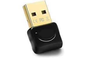 BOWTONG Bluetooth 5.0 Adaptador USB Dongle Receptor inalámbrico Bluetooth Transmisor, Receptor USB Transmisor Bluetooth para altavoz, teclado, ratón, smartphone, tableta, impresora, proyector