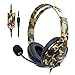 Produktbild TriLance Headset 3,5 mm Over Ear Kopfhörer Mikrofon für Sony Playstation PS4, Univeral Game Big Kopfhörer PS4 Host Kabel Game Kopfhörer Camouflage Kopfhörer