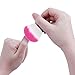 Elite99 Convenient Colourful Nail Remover Brush for Acrylic & UV Gel Polish Nail Art Decor Dust Powder Cleaner or Cosmetic Face Brush Make-up Manicure Foundation Rose Red