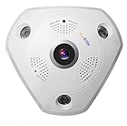 ProElite F01A 1.3 MP 960p Fisheye 360° Panoramic Wireless Wifi HD IP CCTV Security Camera with SD Card Slot