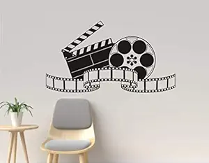 VVWV Cinema Love Wall Stickers for Home Hall Living Boys Bed Room Door Wall Stickers PVC Vinyl Decals L X H 60 X 40 CMS