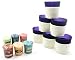 Produktbild 6 x Offizielles Yankee Candle Blue Beach House Milchglas Votiv Kerzenhalter + 6 Verschiedene Votivkerzen
