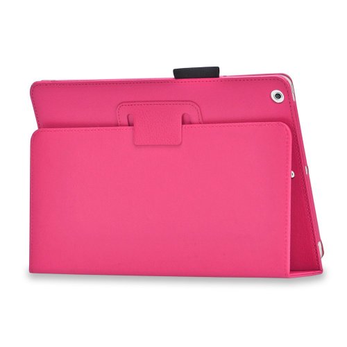 Invero® Executive Ledertasche umfasst Ständer Feature, Displayschutzfolie und Eingabestift Kugelschreiber für Apple Ipad Air / Ipad 5 5th Generation 2013 (Rose / Pink) - 3