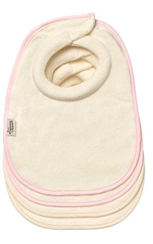 Tommee Tippee Closer To Nature Milk Feeding Bibs (4 Pack) - Pink