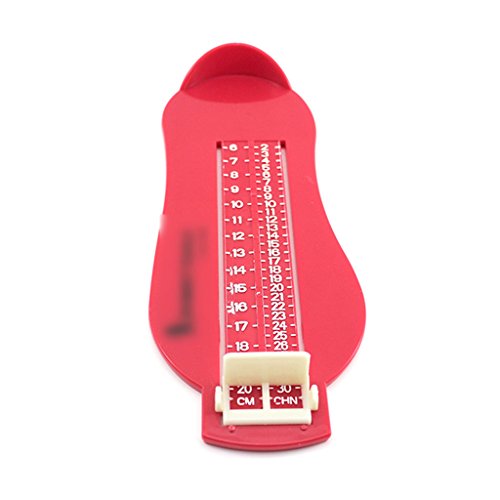 Baby Children Kid Feet Lenght Growing Measureing Ruler Subscript Foot Tool Gear Red
