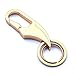Produktbild Tchin Keychain Autoschlüssel Anhänger Mode Schlüsselanhänger Geschenk Business Persönlichkeit schwarz Ring Schlüsselanhänger (Farbe : Gold)