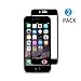 Produktbild [2 Stück] iPhone 6 plus / 6s plus Panzerglas Schutzfolie, WEOFUN Displayschutzfolie Fortgeschritten 3D Vollbild Touch Schutzglas für iPhone 6 plus/ 6s plus folie 5.5 zoll, Anti-Kratzen, Anti-Öl, Anti-Bläschen, Anti Fingerprint (0.33mm, PET, schwarz)
