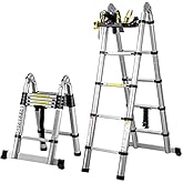 Packtech Aluminum Duplex Telescopic Ladder (OPTIONAL) (5.6 Meters - 2 x 9 Digits)